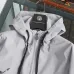 Burberry Knight Print Hooded Windbreaker Jacket, Grey #B68296
