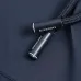 Burberry Letter Print Hooded Windbreaker Jacket, Navy Blue #B68298