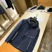Burberry Letter Print Hooded Windbreaker Jacket, Navy Blue #B68298