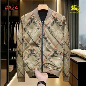 Burberry Men’s Collared Zip‑Up Jacket #B67685