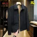 Burberry Men’s Collared Zip‑Up Jacket, Vintage Check &amp; Solid Black #B67684