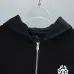 Chrome Hearts American Flag Cross Graphic Full Zip‑Up Hoodie Jacket, Black #B67635