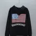 Chrome Hearts American Flag Cross Graphic Full Zip‑Up Hoodie Jacket, Black #B67635