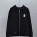 Chrome Hearts American Flag Cross Graphic Full Zip‑Up Hoodie Jacket, Black #B67635