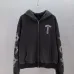 Chrome Hearts Full Zip Hooded Jacket With Cross Print On Sleeves, Vintage Black #B69219