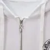 Chrome Hearts Horseshoe Floral Print Full Zip‑Up Hoodie Jacket, Black &amp; White #B67634