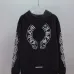 Chrome Hearts Horseshoe Floral Print Full Zip‑Up Hoodie Jacket, Black &amp; White #B67634