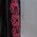 Chrome Hearts Pink Horseshoe Floral Print Full Zip‑Up Hoodie Jacket, Black #B67636