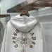 Chrome Hearts Zip Hoodie Vintage Cross Graphic Front &amp; Back, Off White &amp; Black &amp; Red #B68589