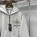 Chrome Hearts Zip Hoodie Vintage Cross Graphic Front &amp; Back, Off White &amp; Black &amp; Red #B68589