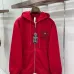 Chrome Hearts Zip Hoodie Vintage Cross Graphic Front &amp; Back, Off White &amp; Black &amp; Red #B68589