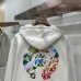 Chrome Hearts Zip Up Hoodie Colorful Circular Print, Off White &amp; Black #B68590