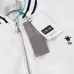 Dior Large D Logo Embroidered Padded Bomber Jacket, White and Black #B68841