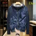 Dior Men’s Reversible Hooded Windbreaker Jacket, Navy &amp; Black #B67687