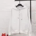 Dior Reversible Oblique Logo Zip Up Hoodie, White and Grey Monogram #B68850