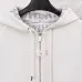 Dior Reversible Oblique Logo Zip Up Hoodie, White and Grey Monogram #B68850