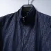 Fendi Men FF Embossed Stand‑Collar Zip‑Up Jacket | Black &amp; Navy Blue #B67968