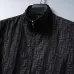 Fendi Men FF Embossed Stand‑Collar Zip‑Up Jacket | Black &amp; Navy Blue #B67968