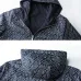 Fendi Men’s Reversible FF‑Print Hooded Jacket, Navy Blue #B67689