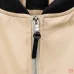 Givenchy Runway Beige Black Sleeve Zip Varsity Jacket #B68992