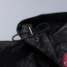 Gucci 2026 Fall‑Winter GG Jacquard Hooded Jacket, Black, Burgundy #B68006