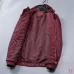 Gucci 2026 Fall‑Winter GG Jacquard Hooded Jacket, Black, Burgundy #B68006