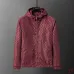 Gucci 2026 Fall‑Winter GG Jacquard Hooded Jacket, Black, Burgundy #B68006
