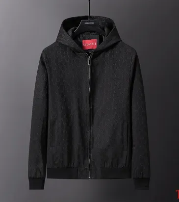 Brand G 2026 Fall‑Winter GG Jacquard Zip‑Up Hooded Jacket, Black #B68000 Brand G 2026 Fall‑Winter GG Jacquard Zip‑Up Hooded Jacket, Black #B68000