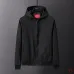 Gucci 2026 Fall‑Winter GG Jacquard Zip‑Up Hooded Jacket, Black #B68000