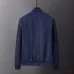 Gucci GG Monogram Baseball-Collar Jacket, Black, Navy Blue #B68003