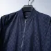 Gucci GG Monogram Baseball-Collar Jacket, Black, Navy Blue #B68003