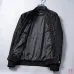 Gucci GG Monogram Baseball-Collar Jacket, Black, Navy Blue #B68003