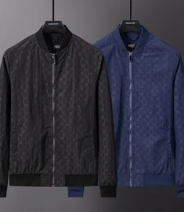 Brand G GG Monogram Baseball-Collar Jacket, Black, Navy Blue #B68003
