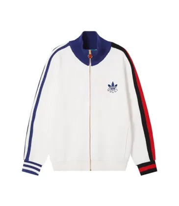 Brand G x Adidas Collaboration Knit Track Jacket, White Multi Stripe #B68870 Brand G x Adidas Collaboration Knit Track Jacket, White Multi Stripe #B68870