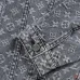 LV Red Figure Embroidery Monogram Washed Denim Jacket #B67477