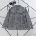 LV Red Figure Embroidery Monogram Washed Denim Jacket #B67477