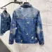 LV x Pharrell Animal Embroidered Loose Denim Jacket #B67464