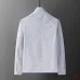 Louis Vuitton 2026 Fall Winter Stand Collar Jacket, Blue Monogram Stripe, Light Grey #B68845