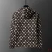 Louis Vuitton 2026 Fall‑Winter Daisy Floral Print Zip‑Up Hooded Jacket, Brown #B67998