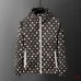 Louis Vuitton 2026 Fall‑Winter Daisy Floral Print Zip‑Up Hooded Jacket, Brown #B67998