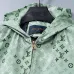 Louis Vuitton 2026 Fall‑Winter Monogram Zip‑Up Hooded Jacket Men Outerwear, Green #B67996