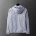 Louis Vuitton All‑Over Print Hooded Zip‑Up Windbreaker Jacket Men Casual Outerwear, Light Purple #B67989