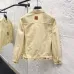 Louis Vuitton Cream Lapel Single‑Breasted Denim Jacket #B67447
