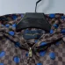 Louis Vuitton Damier Polka-Dot Hooded Jacket, Brown Blue #B67997