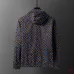 Louis Vuitton Damier Polka-Dot Hooded Jacket, Brown Blue #B67997