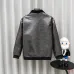 Louis Vuitton Heavy Embroidery Grey Faux Leather Varsity Jacket #B68981