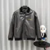 Louis Vuitton Heavy Embroidery Grey Faux Leather Varsity Jacket #B68981