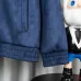 Louis Vuitton Navy Monogram Stand Collar Zip Varsity Jacket #B68982