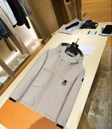 Moncler Graphic‑Logo Hooded Full‑Zip Utility Jacket, Cream White #B68279