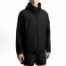 Moncler Hooded Full‑Zip Windbreaker Jacket, Black #B68267